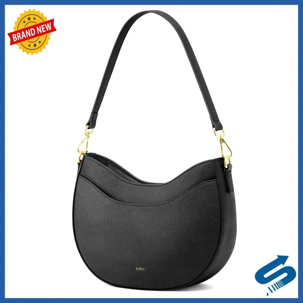 Soft Leather Crossbody Hobo Bag with Detachable Straps and Multiple Pockets